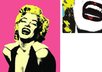 give you lovely Marilyn Monroe pink poster own creation pop art style
