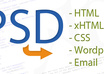 convert your psd file to html site