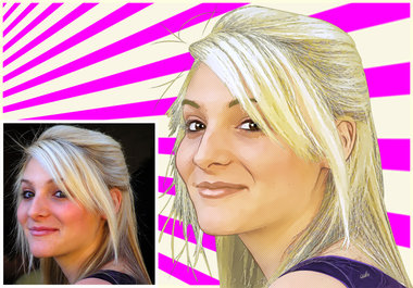 turn your color photo into a pop art cartoon big1