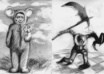draw a sketch of you as a fictional character