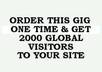 arrange 2000 global visitors to your gig from different countries small1