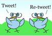 retweet your twitter status or message to our 10 twitter accounts