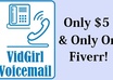 create a professional female voicemail greeting or phone menu audio recording for your home or business