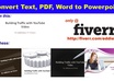 create professional powerpoint presentation from your text,pdf,word in 24hours