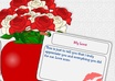design and send to anyone you want a virtual bouquet with a greeting card