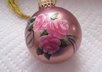 paint a glass ornament with the Christmas Rose