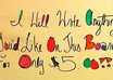 write anything you would like on my white board in cursive