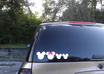 send you vinyl Mickey/Minnie heads for your car for you and three family members
