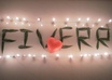 write text of your sign or message with Indian tree leaves and candles