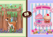 personalize this adorable cupcake or deer poster for your childrens room