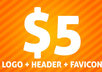 design you logo,header,favicon for your site