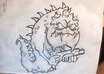 draw a cartoon drawing, sign it, and send it to you