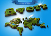 create a isometric Terrain style effect logo small1
