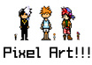 create a pixel art character