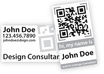 design you a Minimalist QR Code Business Card