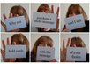 create a photo montage from square cropped photos of me holding up your required message or company advertisement small1