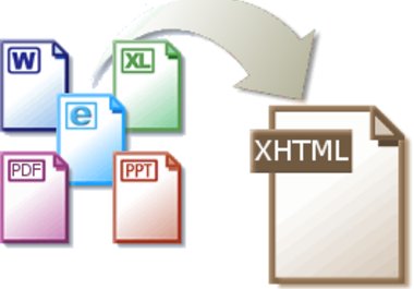convert your pdf, word, powerpoint document or files to proper html page to be uploaded on website big1