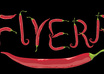arrange a title or logo using red hot chili peppers
