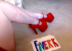 take a sexy photo of my legs in hot shoes with your advertising message