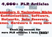 give you a HUGE sized package of plr articles 4000+ in Computer Technology Niche