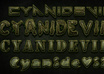 make you this metallic font small1