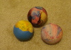 send you a set of 3 hand crafted balloon juggling balls