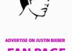 put your banner on Justin Bieber Fan page