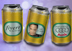 add your image or logo in a beer can image
