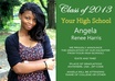 create an awesome graduation post card or party invitation