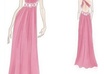 draw up a fashion sketch of a prom dress
