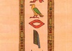 write your name in hieroglyphic letters on a sheet of papyrus