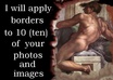 add borders to 10 of your photos or images