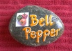 paint a BELLPEPPER Vegetable Rock Garden Marker small1