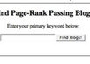 give you Niche Blog Finder Script