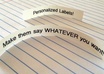 make You A Personalized Label