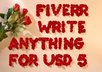 write anything with the rose petals