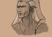 draw a sketch portrait of any character in my style