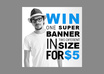 design you a banner in 2 differents sizes