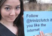 hold up a sign of anything you want and take a cute, high res photo