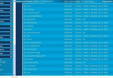 perform routine maintenance on your vBulletin database big1