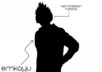 create a vector Apple iPod style silhouette of any person