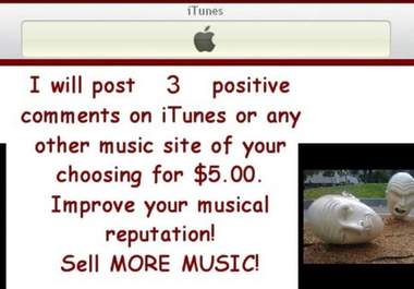 post 3 Positive Musical Reviews On Itunes or Other Music Sites big1