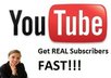 send you 55 real youtube subscribers in less than 24 hours