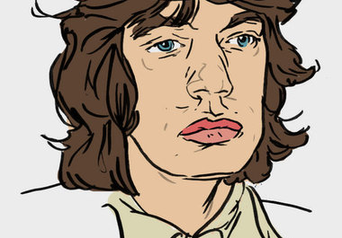 make a portrait of your favorite musician in this style big1