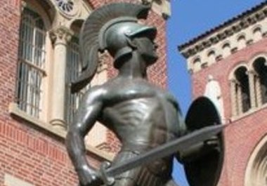 take a picture of you by Tommy the Trojan at USC and any other place on campus big1