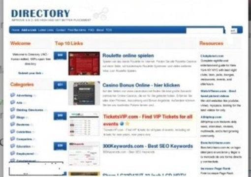place your link as Featured for LIFE on two Web Directories big1