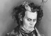 draw a digital black and white portrait of you