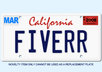 create a Novelty Customized California License Plate with your name/ company name small1
