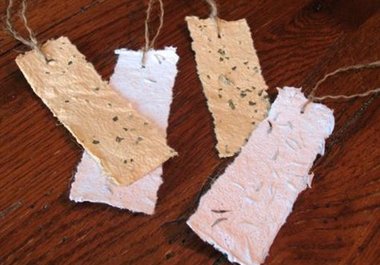 send you 2 custom bookmarks made from recycled materials big1