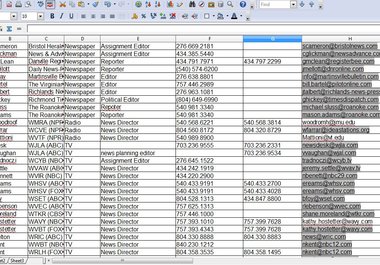send you 673 media contacts for northeast USA with emails big1